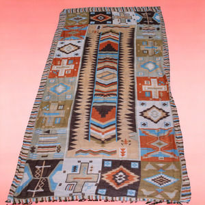 Southwestern Print Sheer Cloth Boho\ Scarf Shawl Coverup Tapestry Art 70"x36"